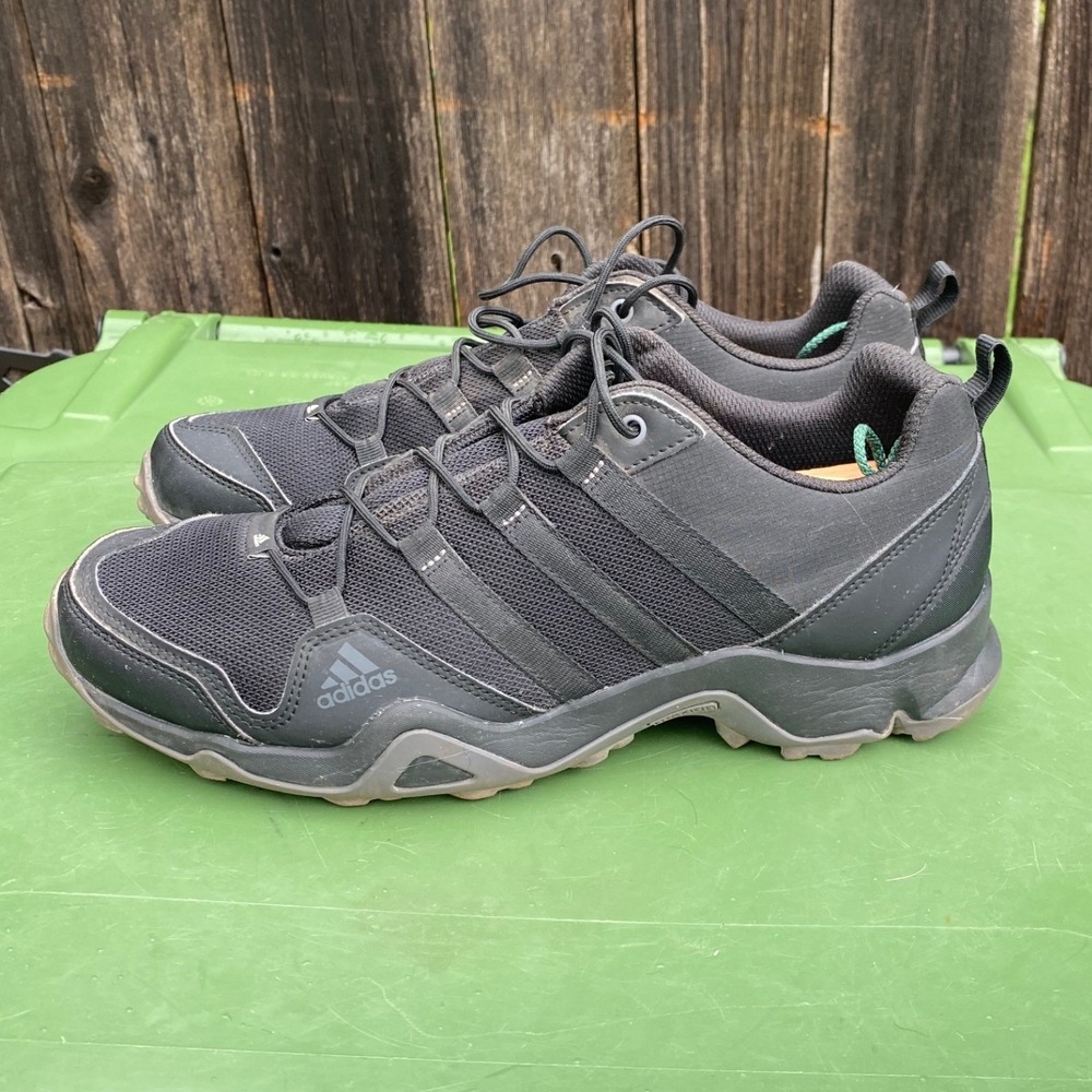 Adidas Terrex AX2R Mens Hiking Shoes Black Trail Sneakers AQ4658 Size 10.5